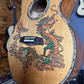 The front body of the Blueberry Dragon guitar