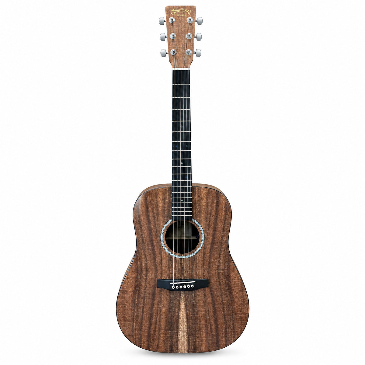 Martin DX1E Koa Dreadnought Acoustic-Electric Guitar, front view